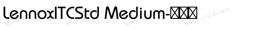 LennoxITCStd Medium字体转换